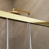 RADAWAY IDEA GOLD KDJ 160cm ľavé dvere do kombinácie / sprchový kút rohový, profil zlatý, sklo číre, 387046-09-01L