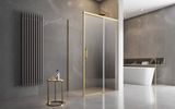 RADAWAY IDEA GOLD S1 80cm ľavá bočná stena do kombinácie, profil zlatý, sklo číre, 387051-09-01L