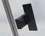 RADAWAY NES BLACK KDD I FRAME 90cm ľavé dvere do kombinácie / sprchový kút rohový, profil čierny, sklo frame, 10021090-54-56L