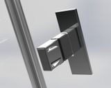 RADAWAY NES DWS I 140cm pravé dvere do niky, profil chróm, sklo číre, 10028140-01-01R