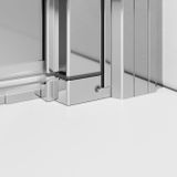 RADAWAY NES DWJ I 70cm ľavé dvere do niky, profil chróm, sklo číre, 10026070-01-01L