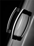 RADAWAY PREMIUM PLUS E1700 100 x 80cm sprchový kút oblúkový asymetrický nízky, profil chróm
