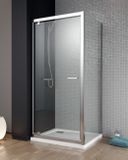 RADAWAY TWIST DW 90cm sprchové dvere do niky / sprchový kút hranatý, profil chróm