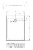 RADAWAY DOROS F STONE 100 x 80cm sprchová vanička obdĺžniková nízka, so sifónom, akrylát, biela, SDRF1080-01-04S