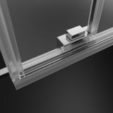 RADAWAY IDEA PN DWJ+S 180cm ľavá vaňová zástena čelná celorámová do kombinácie, zasúvacie dvere, profil chróm, sklo číre, 10042180-01-01L