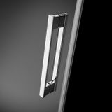 RADAWAY IDEA PN DWJ+S 150cm ľavá vaňová zástena čelná celorámová do kombinácie, zasúvacie dvere, profil chróm, sklo číre, 10042150-01-01L