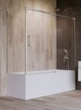 RADAWAY IDEA PN S 80cm ľavá bočná stena vaňovej zásteny celorámová, profil chróm, sklo číre, 10005080-01-01L