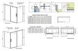 RADAWAY IDEA PN S 75cm pravá bočná stena vaňovej zásteny celorámová, profil chróm, sklo číre, 10005075-01-01R