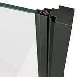 RAVAK COOL! COSD2 120cm dvere do niky alebo do kombinácie / sprchový kút hranatý, profil čierny, sklo číre, X0VVGC300Z1