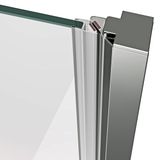 RAVAK COOL! COSD2 110cm dvere do niky alebo do kombinácie / sprchový kút hranatý, profil chróm, sklo číre, X0VVDCA00Z1