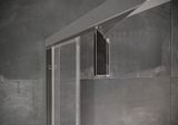 RAVAK NEXTY NDOP2 110cm dvere do niky alebo do kombinácie / sprchový kút hranatý, profil chróm, sklo číre, 03OD0C00Z1