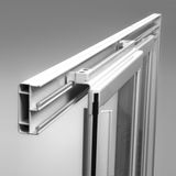 RAVAK SUPERNOVA ASDP3 120cm dvere do niky alebo do kombinácie / sprchový kút hranatý, profil biely, sklo číre, 00VG01R2Z1