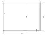 RAVAK WALK-IN CORNER 120 x 90cm bezdverový sprchový kút dvojdielny k stene, sklo číre