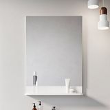 RAVAK BEHAPPY II 53 x 11 x 74cm zrkadlo kúpeľňové s poličkou, biele, X000001099