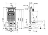 RAVAK predstenový inštalačný modul G II, pre suchú inštaláciu, X01703