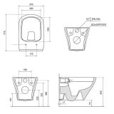 RAVAK CLASSIC RIMOFF 51,5cm WC závesné, biele, X01671