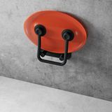 RAVAK OVO P II orange sedadlo do sprchy sklopné, nerez/plast, oranžové