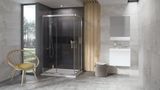 RAVAK GIGANT PRO 10° 100 x 80cm ľavá obdĺžniková sprchová vanička, liaty mramor, XA05A40101L
