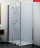 ROTH ELEGANT LINE GDOL1 140cm ľavé dvere sprchového kúta hranatého, profil brillant, sklo číre, 132-140000L-00-02