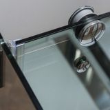 ROTH AMBIENT LINE AMD2 130cm sprchové dvere do niky / sprchový kút, profil brillant, sklo číre, 620-1300000-00-02