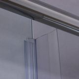 ROTH KINEDOOR LINE KID2 130cm sprchové dvere do niky / sprchový kút, profil brillant, sklo číre, 970-1300000-00-02