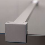 ROTH WALK IN LINE G 100cm bezdverový sprchový kút - pevná deliaca stena, profil brillant, sklo číre, 940-1000000-00-02