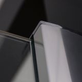 ROTH WALK IN LINE H 150cm bezdverový sprchový kút - pevná deliaca stena, profil brillant, sklo číre, 941-1500000-00-02