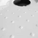 ROTH TAHITI-M 100cm sprchová vanička štvrťkruhová s nožičkami, liaty mramor, 8000082