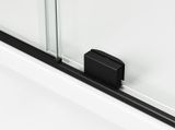 SANSWISS AMALIA BLACK D35S2 120cm dvere do niky alebo do kombinácie / sprchový kút rohový, profil čierny matný, sklo číre, D35S21200604