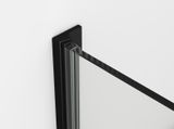 SANSWISS AMALIA BLACK D35S2 140cm dvere do niky alebo do kombinácie / sprchový kút rohový, profil čierny matný, sklo číre, D35S21400604