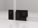 SANSWISS CADURA BLACK CA13 80cm pravé dvere do niky alebo do kombinácie / sprchový kút rohový, profil čierny