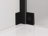 SANSWISS CADURA BLACK CAT5 100cm pevná bočná stena do kombinácie, profil čierny