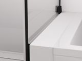 SANSWISS CADURA BLACK CA2C ATYP 80 - 140cm dvere do niky alebo do kombinácie / sprchový kút rohový, profil čierny