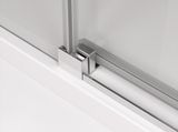 SANSWISS CADURA CAS2 ATYP 100 - 140cm pravé dvere do niky alebo do kombinácie / sprchový kút rohový, profil chróm