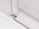 SANSWISS CADURA CAS2 140cm pravé dvere do niky alebo do kombinácie / sprchový kút rohový, profil chróm