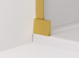 SANSWISS CADURA GOLD CAT4 100cm pevná sprchová stena samostatná alebo do kombinácie, profil zlatý lesklý