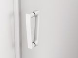 SANSWISS CADURA WHITE CAS2 120cm ľavé dvere do niky alebo do kombinácie / sprchový kút rohový, profil biely