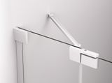 SANSWISS CADURA WHITE CA13 120cm pravé dvere do niky alebo do kombinácie / sprchový kút rohový, profil biely
