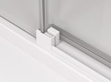 SANSWISS CADURA WHITE CAS2 160cm pravé dvere do niky alebo do kombinácie / sprchový kút rohový, profil biely