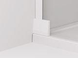 SANSWISS CADURA WHITE CA1C 75cm ľavé dvere do niky alebo do kombinácie / sprchový kút rohový, profil biely
