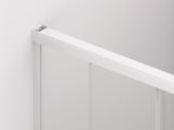 SANSWISS CADURA WHITE CAE2 ATYP 70 - 120cm ľavé dvere do kombinácie / sprchový kút rohový, profil biely