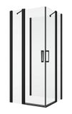 SANSWISS DIVERA BLACK D22DE2B 110 x 120cm alebo 120 x 110cm sprchový kút obdĺžnikový s rohovým vstupom, profil čierny matný