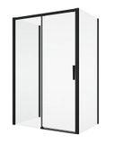 SANSWISS DIVERA BLACK D22S2B ATYP 100 - 180cm ľavé dvere do niky alebo do kombinácie / sprchový kút rohový, profil čierny matný