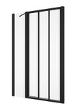SANSWISS DIVERA BLACK D22S3 ATYP 40 - 90cm dvere do niky alebo do kombinácie / sprchový kút rohový, profil čierny matný