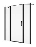 SANSWISS DIVERA BLACK D22T1 ATYP 50 - 100cm dvere do niky alebo do kombinácie / sprchový kút rohový, profil čierny matný