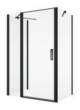 SANSWISS DIVERA BLACK D22T13 120cm dvere do niky alebo do kombinácie / sprchový kút rohový, vstup 63cm, profil čierny matný