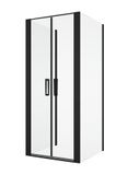 SANSWISS DIVERA BLACK D22T2 100cm dvere do niky alebo do kombinácie / sprchový kút rohový, profil čierny matný