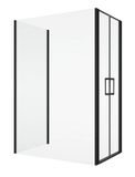 SANSWISS DIVERA BLACK D22T2 70cm dvere do niky alebo do kombinácie / sprchový kút rohový, profil čierny matný