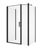 SANSWISS DIVERA BLACK D22T31 120cm dvere do niky alebo do kombinácie / sprchový kút rohový, vstup 83cm, profil čierny matný