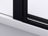 SANSWISS DIVERA BLACK D22T13 100cm dvere do niky alebo do kombinácie / sprchový kút rohový, vstup 63cm, profil čierny matný
